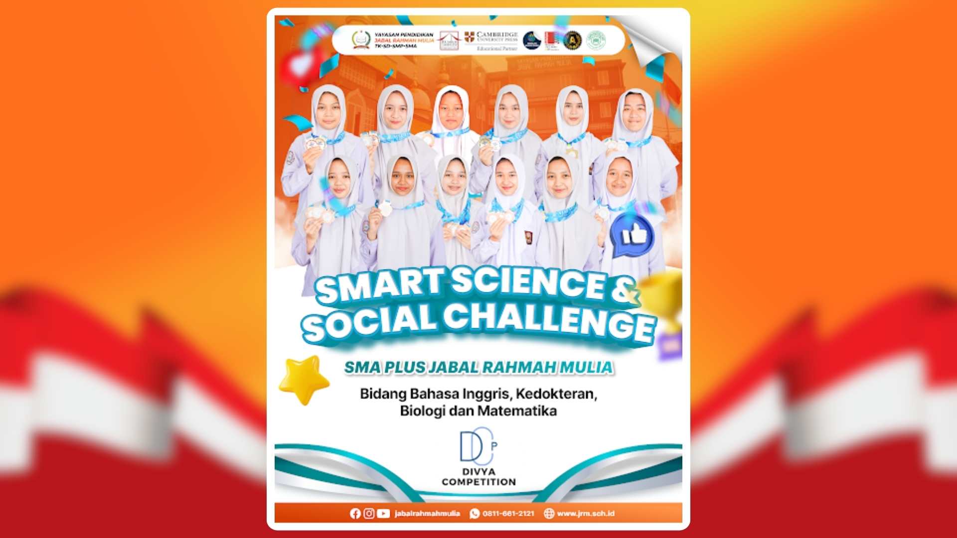 Siswa Jabal Rahmah Mulia memegang medali emas olimpiade sains nasional, bukti kualitas sekolah Islam terbaik di Medan